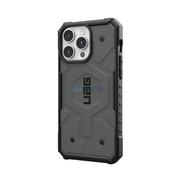 ( UAG ) Urban Armor Gear Pathfinder Magsafe kompatibilis iPhone 15 PRO MAX ezüst színű tok