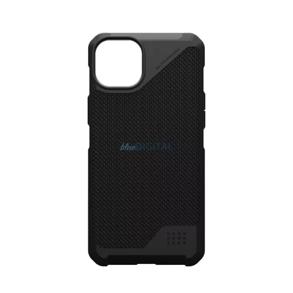 UAG Urban Armor Gear METROPOLIS LT tok, MagSafe-kompatibilis, iPhone 15 Plus, kevlar fekete