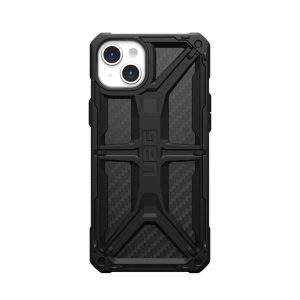 (UAG) Urban Armor Gear Monarch iPhone 15 PLUS szénfekete textil tok