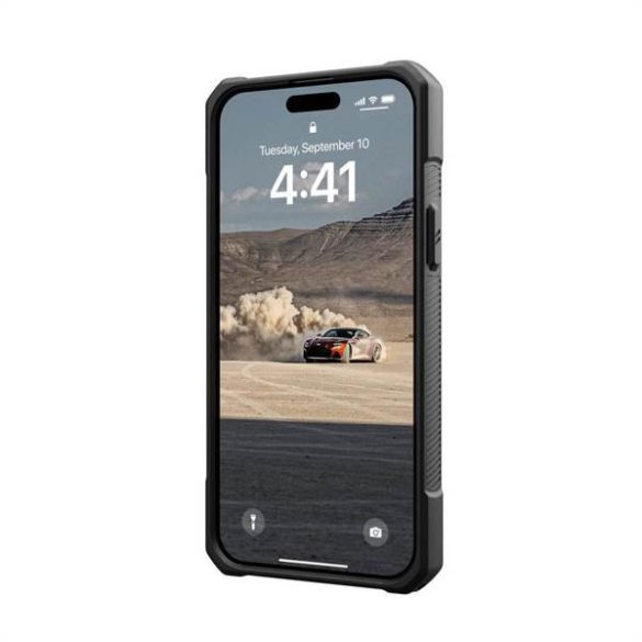 (UAG) Urban Armor Gear Monarch iPhone 15 PLUS szénfekete textil tok