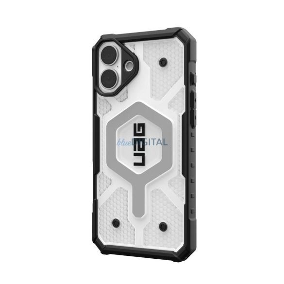 (UAG) Urban Armor Gear Pathfinder Clear MagSafe-kompatibilis tok iPhone 16 Plus - átlátszó-fekete