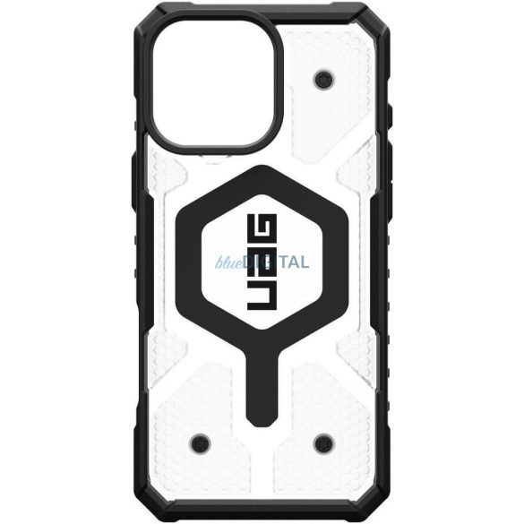 (UAG) Urban Armor Gear Pathfinder Clear MagSafe-kompatibilis tok iPhone 16 Pro Max - átlátszó-fekete