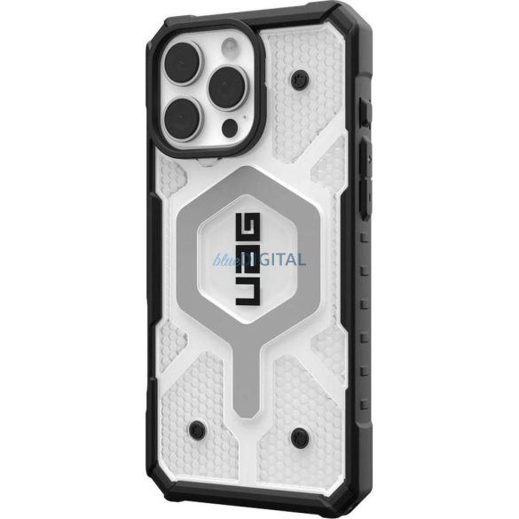 (UAG) Urban Armor Gear Pathfinder Clear MagSafe-kompatibilis tok iPhone 16 Pro Max - átlátszó-fekete