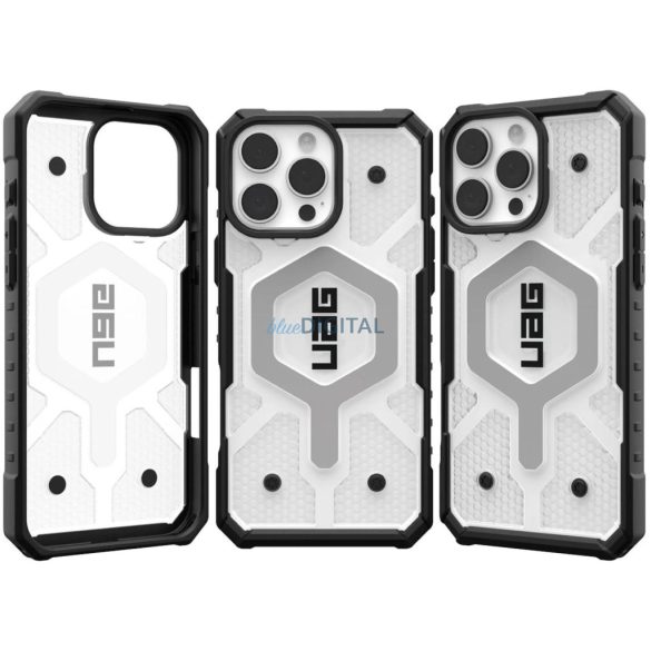 (UAG) Urban Armor Gear Pathfinder Clear MagSafe-kompatibilis tok iPhone 16 Pro Max - átlátszó-fekete