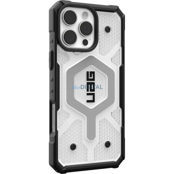 (UAG) Urban Armor Gear Pathfinder Clear MagSafe-kompatibilis tok iPhone 16 Pro Max - átlátszó-fekete