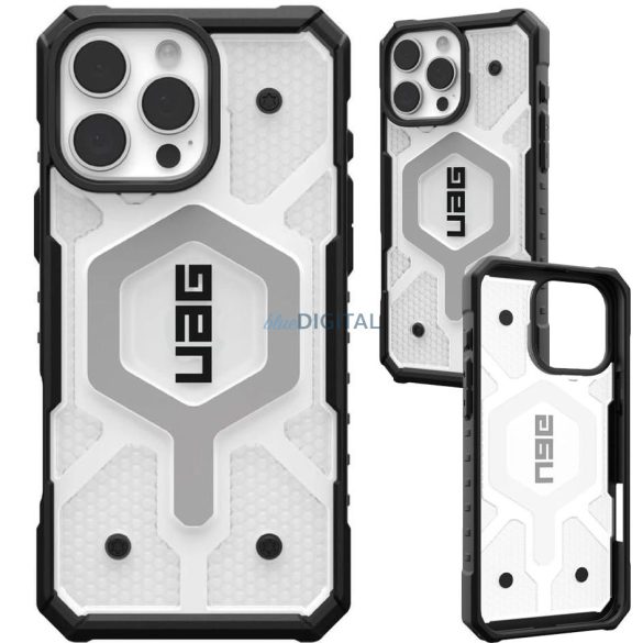 (UAG) Urban Armor Gear Pathfinder Clear MagSafe-kompatibilis tok iPhone 16 Pro Max - átlátszó-fekete