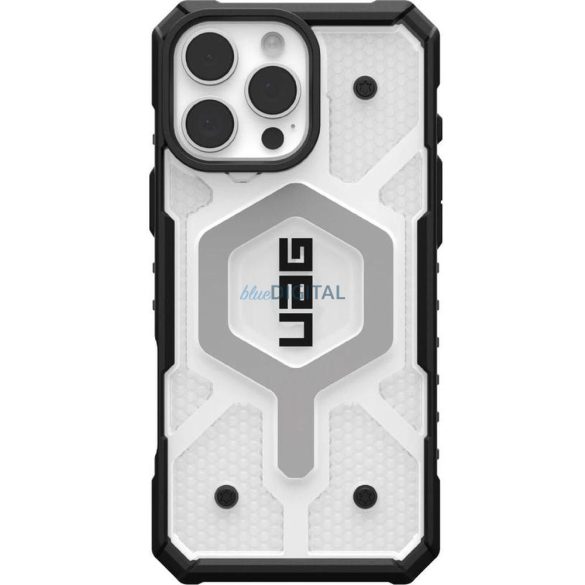 (UAG) Urban Armor Gear Pathfinder Clear MagSafe-kompatibilis tok iPhone 16 Pro Max - átlátszó-fekete