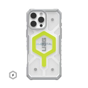 (UAG) Urban Armor Gear Pathfinder Clear MagSafe-kompatibilis tok iPhone 16 Pro Max - átlátszó-szürke