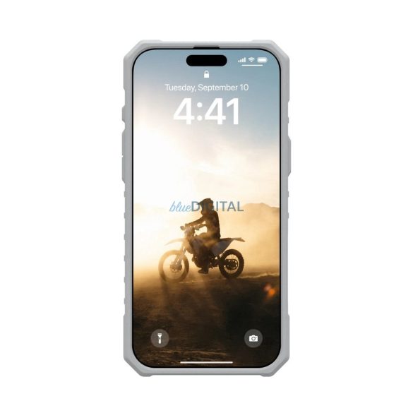 (UAG) Urban Armor Gear Pathfinder Clear MagSafe-kompatibilis tok iPhone 16 Pro Max - átlátszó-szürke