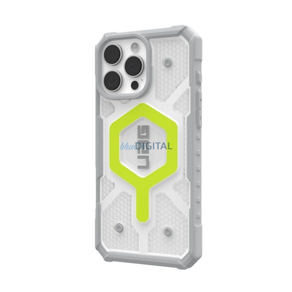 (UAG) Urban Armor Gear Pathfinder Clear MagSafe-kompatibilis tok iPhone 16 Pro Max - átlátszó-szürke