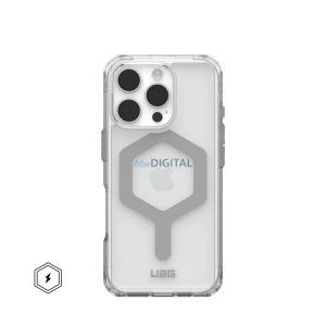 (UAG) Urban Armor Gear Plyo MagSafe-kompatibilis tok iPhone 16 Pro - átlátszó-ezüst színű