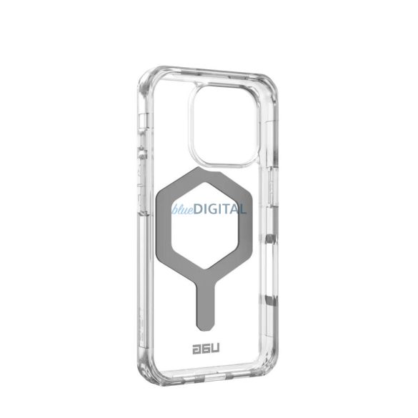 (UAG) Urban Armor Gear Plyo MagSafe-kompatibilis tok iPhone 16 Pro - átlátszó-ezüst színű