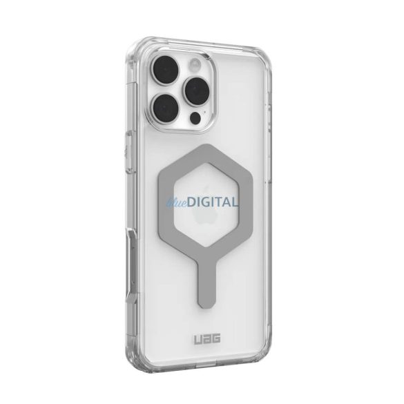 (UAG) Urban Armor Gear Plyo MagSafe-kompatibilis tok iPhone 16 Pro Max - átlátszó-ezüst színű