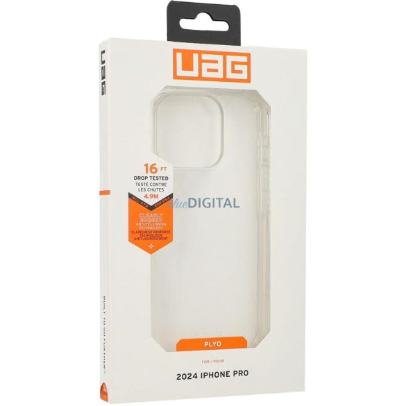 (UAG) Urban Armor Gear Plyo tok iPhone 16 Pro - átlátszó