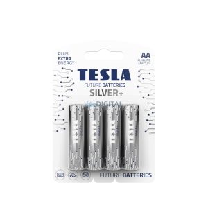 TESLA alkáli elem AA ezüst+[4x120]