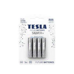 TESLA alkáli elem AAA ezüst+[4x120]