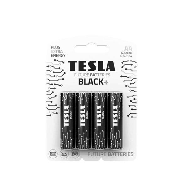 TESLA alkáli elem AA BLACK+[4x120]