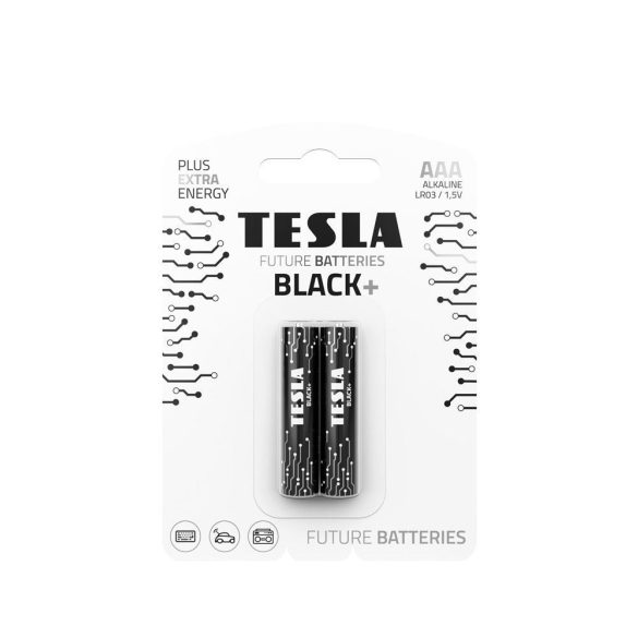 TESLA alkáli elem AAA BLACK+[2x120]