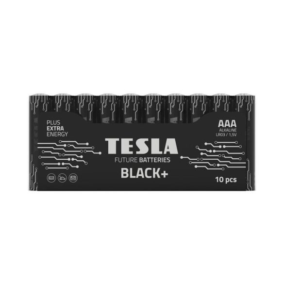 TESLA alkáli elem AAA BLACK+[10x72]