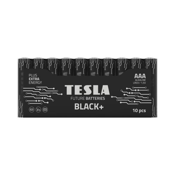TESLA alkáli elem AAA BLACK+[10x72]