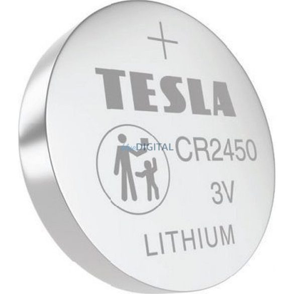 TESLA lítium elem CR2450 [5x120] 3V 5 db