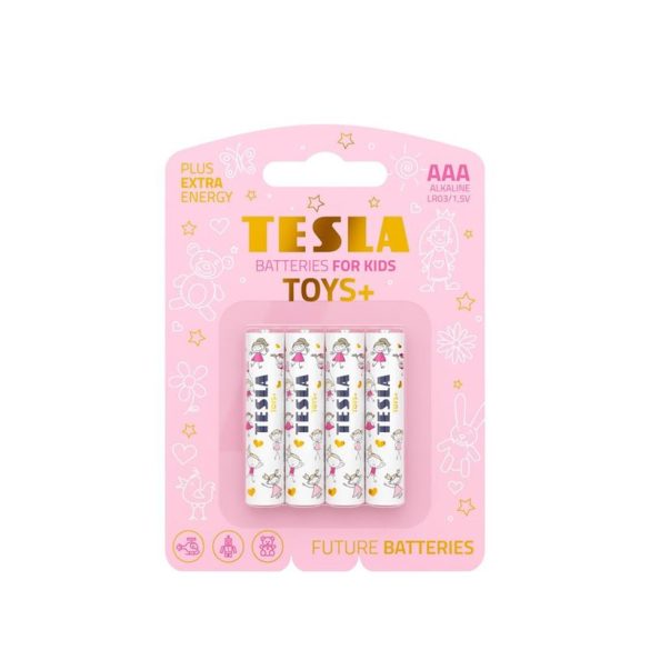 TESLA alkáli elem AAA TOYS+ GIRL[4x120]