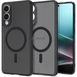 SPIGEN ULTRA HYBRID MAG tok, MagSafe-kompatibilis, SAMSUNG S25 Edge modellhez, matt fekete