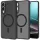 SPIGEN ULTRA HYBRID MAG tok, MagSafe-kompatibilis, SAMSUNG S25 Edge modellhez, matt fekete