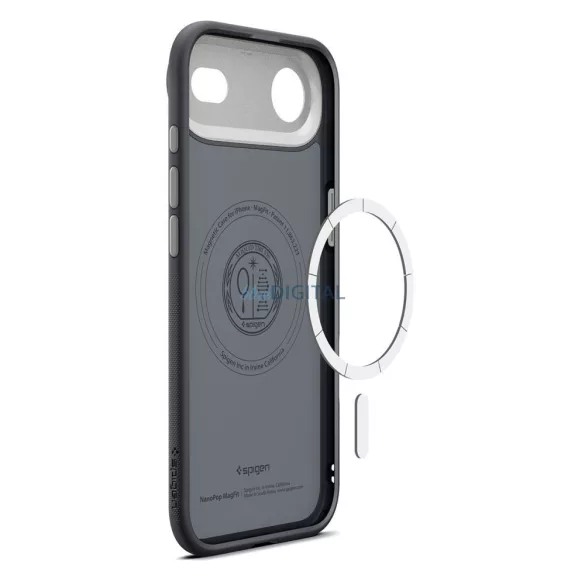 SPIGEN tok NANO POP MAG kompatibilis MagSafe az IPHONE 17 Air fekete