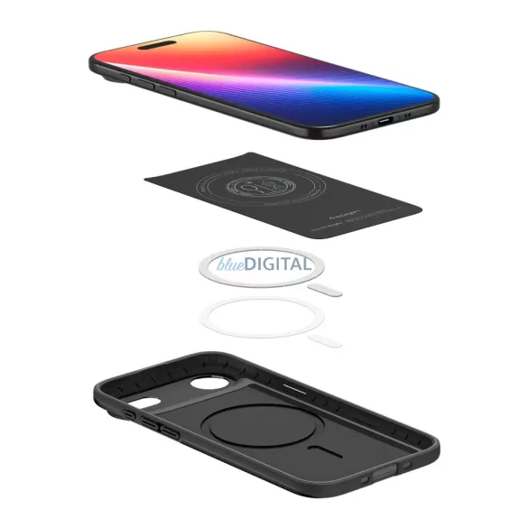 SPIGEN tok THIN FIT MAG kompatibilis a MagSafe készülékkel az IPHONE 17 Air készülékhez fekete