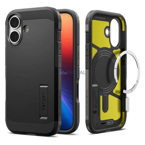 SPIGEN tok TOUGH ARMOR MAG kompatibilis a MagSafe készülékkel IPHONE 17 fekete