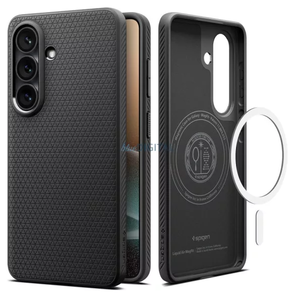SPIGEN LIQUID AIR MAG tok, MagSafe-kompatibilis, SAMSUNG S26 Plus készülékhez, matt fekete