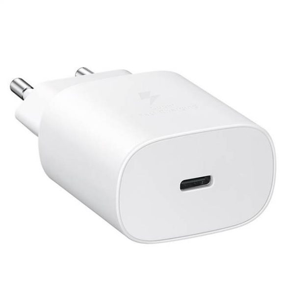 Eredeti fali töltő Samsung Galaxy Fast Charger EP-TA800XWEGWW USB Type-c 2A 25W fehér