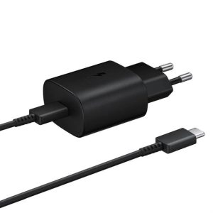 Eredeti fali töltő Samsung Galaxy Fast Charger EP-TA800XBEGWW USB Type-c 2A 25W fekete bliszter