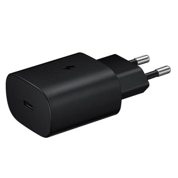 Eredeti fali töltő Samsung Galaxy Fast Charger EP-TA800XBEGWW USB Type-c 2A 25W fekete bliszter