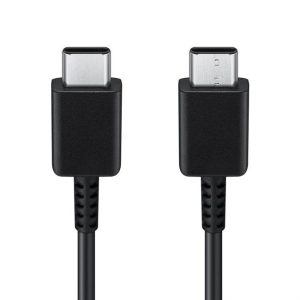 Eredeti adatkábel - SAMSUNG EP-DA705BBEGWW (Galaxy A70) USB C - USB Type-c fekete buborékfólia