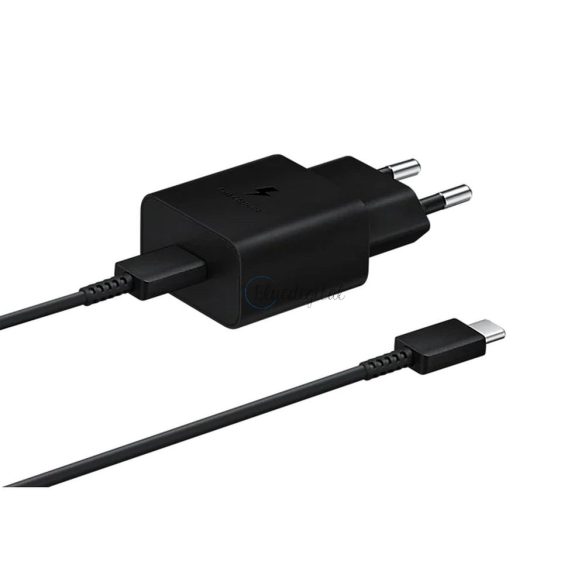 Eredeti fali töltő Samsung gyors töltő EP-T1510XBEGEU USB TYP C 2A 15W fekete BLISTER