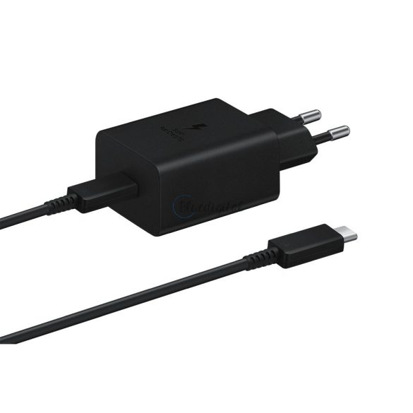 Eredeti fali töltő Samsung gyors töltő EP-T4510XBEGEU USB TYP C 3A 45W Fekete