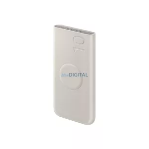 Samsung külső akkumulátor, szupergyors töltő, 25 W, 10 000 mAh, EB-U2510XUEGEU, bézs színű, buborékcsomagolásban