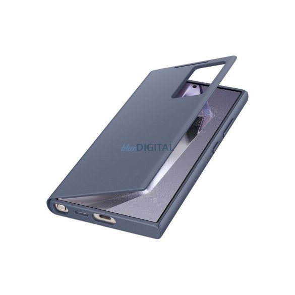 Eredeti Smart View tok pénztárcával EF-ZS928CVEGWW Samsung Galaxy S24 Ultra lila 