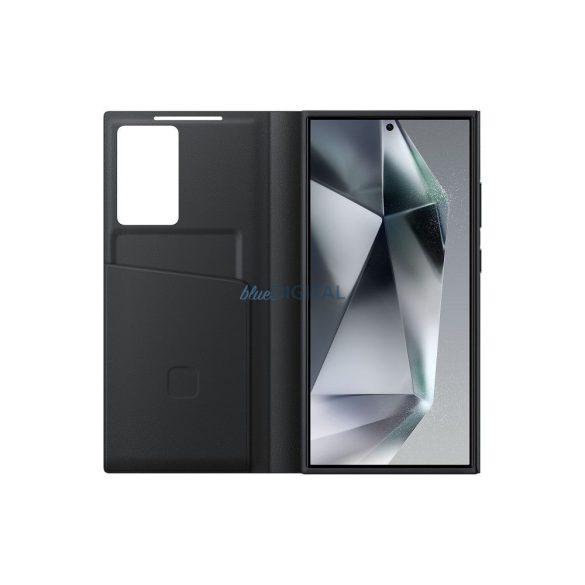 Eredeti Smart View tok pénztárcával EF-ZS928CBEGWW Samsung Galaxy S24 Ultra fekete 