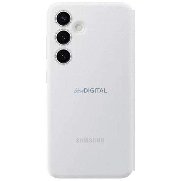 Eredeti Smart View tok pénztárcával fekete EF-ZS926TWEGWW Samsung Galaxy S24+ fehér 