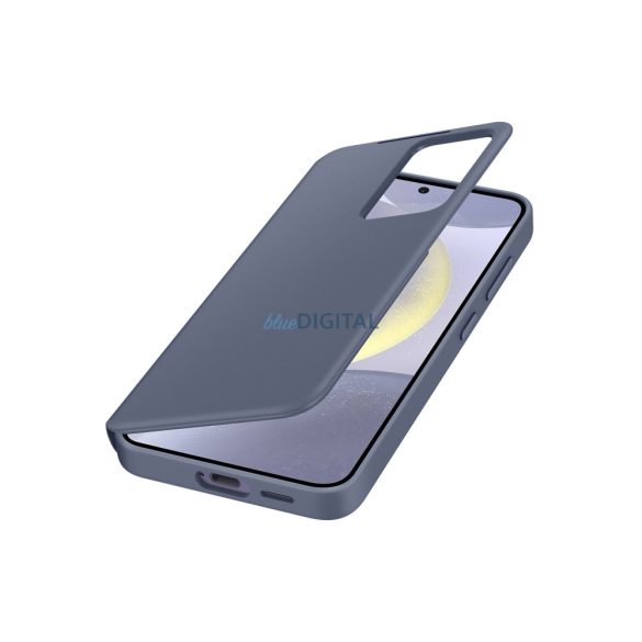 Eredeti Smart View tok pénztárcával EF-ZS921CVEGWWW Samsung Galaxy S24 lila 