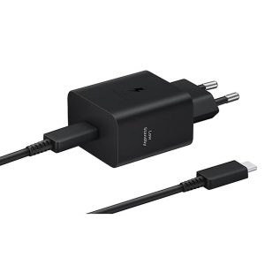 Samsung Galaxy EP-T4511XBEGEU gyári hálózati töltő 1xUSB-C csatlakozással és Type-C - Type-C kábellel PD 3A 45W - fekete