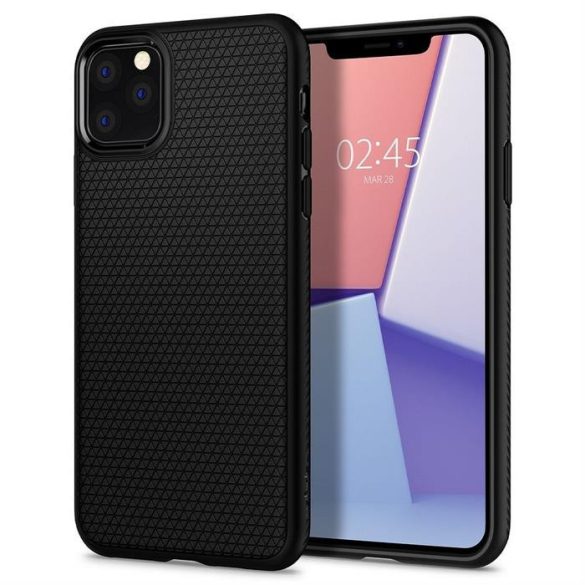 SPIGEN Liquid Air iPhone 11 (6.1) matt fekete telefontok