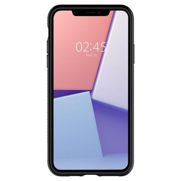 SPIGEN Liquid Air iPhone 11 (6.1) matt fekete telefontok