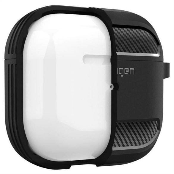 Spigen Rugged Armor for Airpods 3 2021 Matt fekete tok