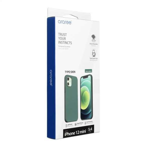 ARAREE Typoskin tok iPhone 12 MINI fenyőzöld telefontok