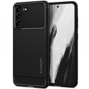 Spigen Rugged Armor tok Samsung S21 Fe Matt fekete