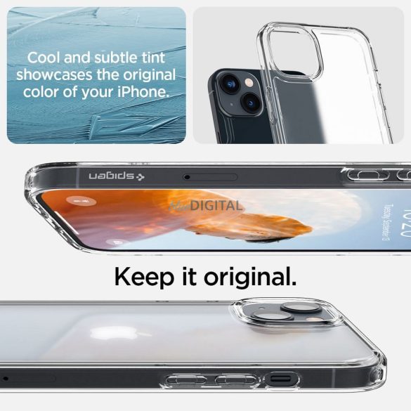 SPIGEN Ultra Hybrid tok IPHONE 14 fagy átlátszó